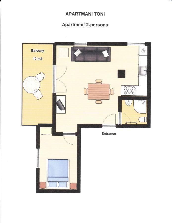 Apartmán Toni, Borik